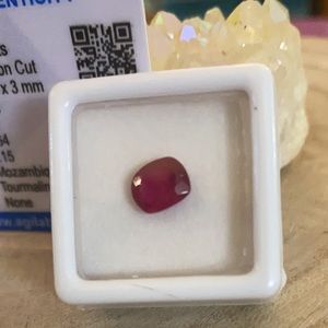 Authenticated 2.20 Ct Pink Rubellite Tourmaline.